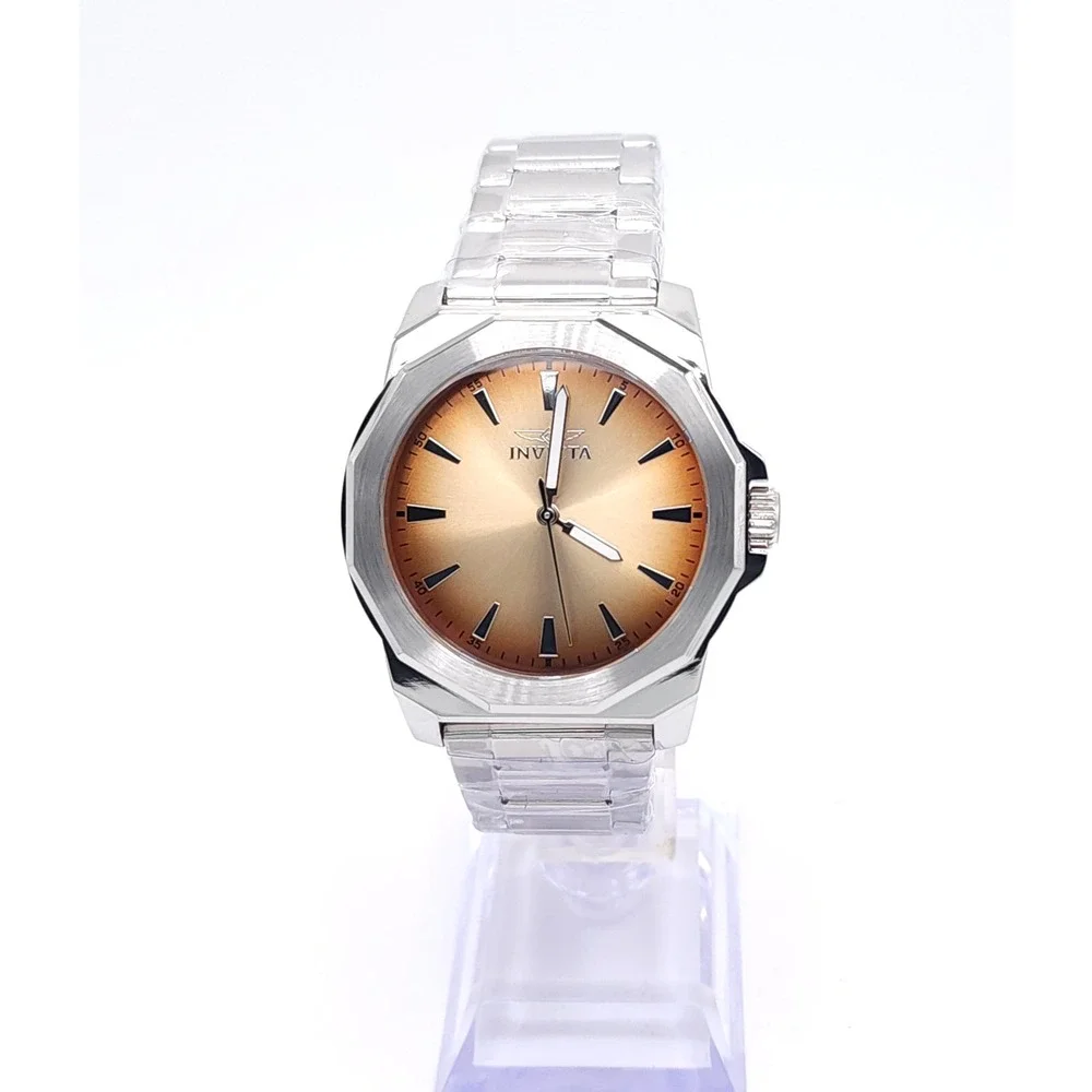 Invicta Speedway Dominus Mens Watch Bronze Gold Dial Steel 42mm New